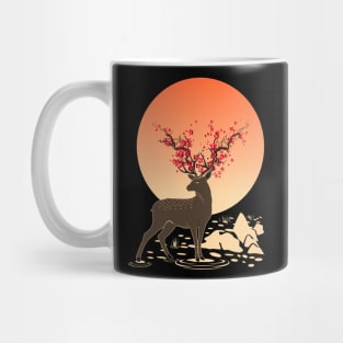 Sakura Deer Spirit | Sika Deer Mug